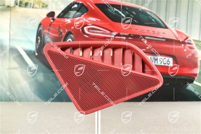 Dashboard cover trim for speaker, bordeaux red, L