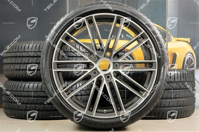 20-inch Turbo IV summer wheels set, rims 8,5J x 20 ET49 + 11,5J x 20 ET76 + summer tyres 245/35 R20 + 305/30 R20
