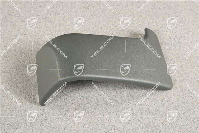 Glove compratment side cover, Leatherette, Stone grey