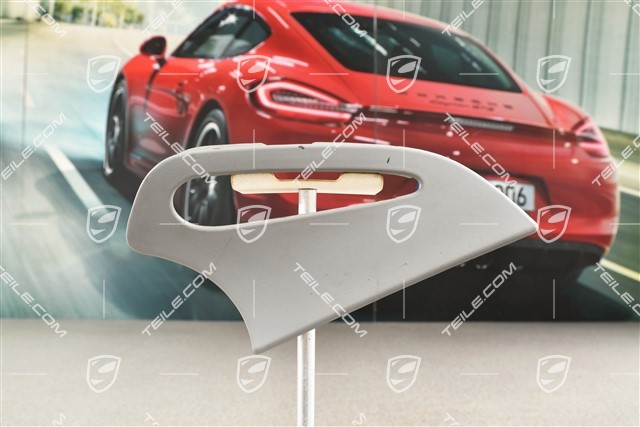 Seat belt cover / trim / rosette, rear, Graphite grey, Coupe, R