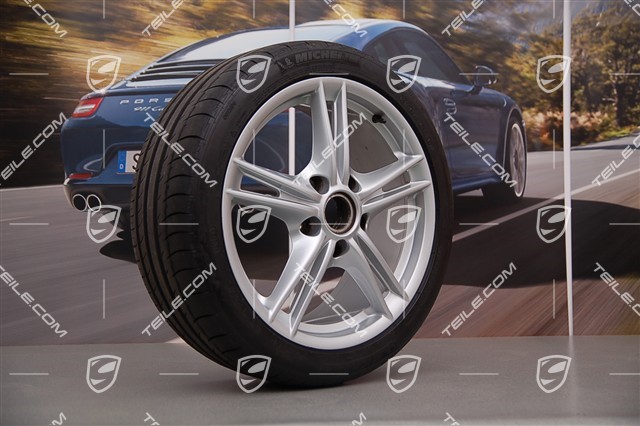 18-inch Boxster S II summer wheel set, front wheels 8J x 18 ET57 + rear 9J x 18 ET43 + tyres 235/40 ZR18 + 265/40 ZR18