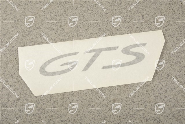Decorative film with GTS logo, lateral, black