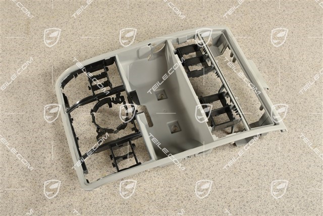Retaining frame / Roof console, Steel grey