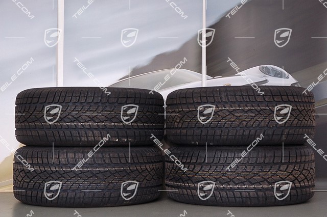 19-inch Cayenne Design II winter wheel set, 4 wheels 8,5 J x 19 ET 59 + 4 winter tires Dunlop 265/50 R 19 110V XL M+S, without TPMS