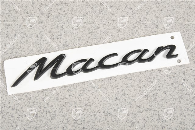 Badge / Emblem "Macan", GTS, Black matte