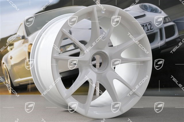 19-inch GT3 II RS 4.0 / GT2 RS wheel set, white, front 9J x 19 ET47+ rear 12J x 19 ET48