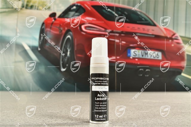 Paint touch-up applicator base coat, Carrera White