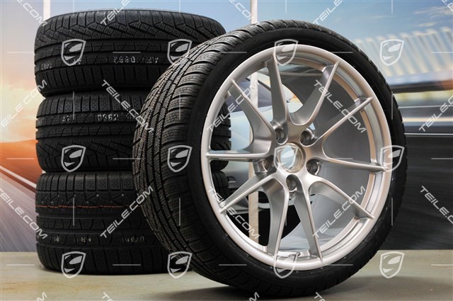 20-inch Carrera S (III) winter wheel set, 8,5J x 20 ET51 + 11J x 20 ET70, Pirelli winter tyres 245/35 ZR20 + 295/30 ZR20, with TPMS