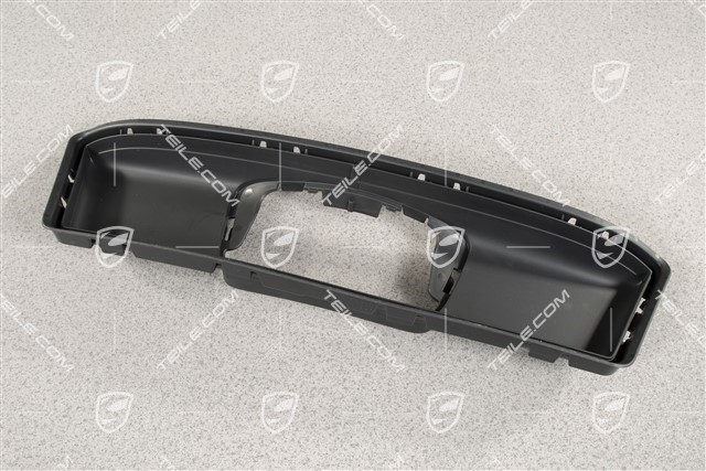 Sport design front bumper retaining frame / air guide grille, with ACC