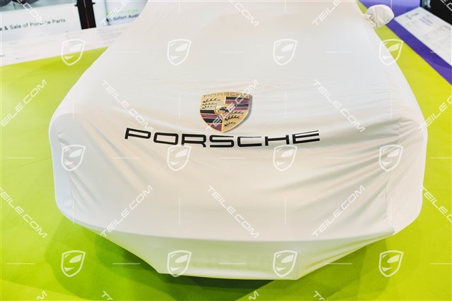 Pokrowiec z herbem Porsche, do 911 bez spoilera, z jednym lusterkiem (lewym)