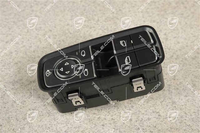 Przełącznik, podnośnik szyby i lusterko zewnętrzne, drzwi kierowcy
