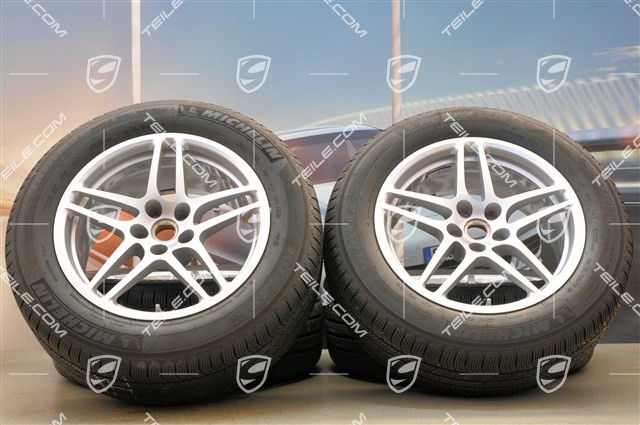 18-inch "Macan S" all-season wheel set, rims 8J x 18 ET21 + 9J x 18 ET21, tyres 235/60 ZR 18 + 255/55 ZR 18, with TPMS