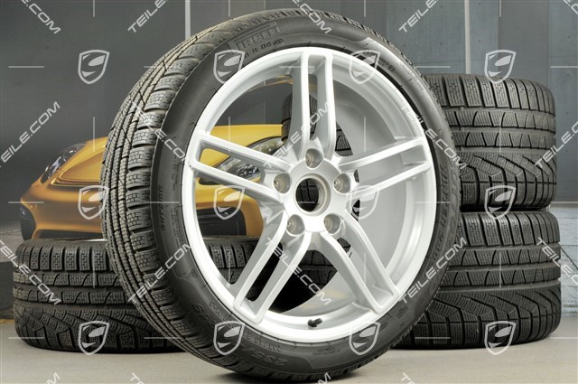 19-inch Carrera winter wheel set, 8,5J x 19 ET54 + 11J x 19 ET69, winter tyres 235/40 R19 + 285/35 R19