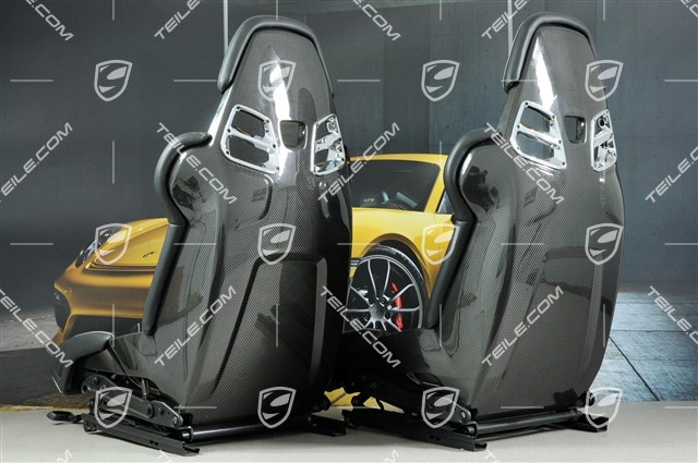 918 Spyder Bucket seats, black leather, L+R