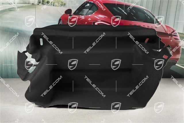 Luggage compartment carpet / lining, Black, C4/C4S/Turbo/GT3/GT3RS, USA/Canada version