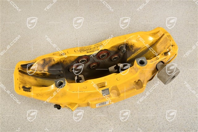 PCCB brake calliper, yellow, L