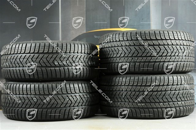 21-inch winter wheels set "SportDesign", rims 9,5 J x 21 ET71 + 10,5 J x 21 ET71 + NEW Pirelli Sottozero III winter tires 275/35 R21 + 315/30 R21, Platinum satin-matt