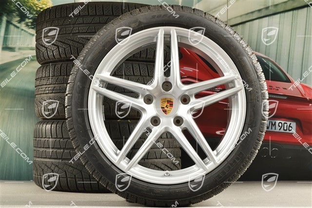 19-inch winter wheels set "Carrera", rims 8,5J x 19 ET50 + 11J x 19 ET77 + Pirelli Sottozero II winter tyres 235/40 R19 + 295/35 R19