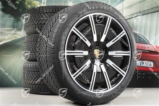 20" koła zimowe Sport Aero, komplet, felgi 9J x 20 ET54 + 11J x 20 ET60 + NOWE opony zimowe Goodyear 245/45 R20 + 285/40 R20