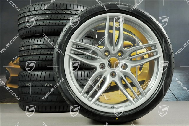 20" summer wheel set SportDesign, wheel 8,5J x 20 ET51 + 11J x 20 ET52 + Pirelli summer tyres 245/35 ZR20 + 305/30 ZR20, TPMS
