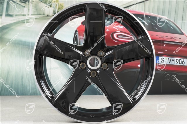 21-inch wheel rim "Sport Classic", 9,5J x 21 ET27, black high gloss