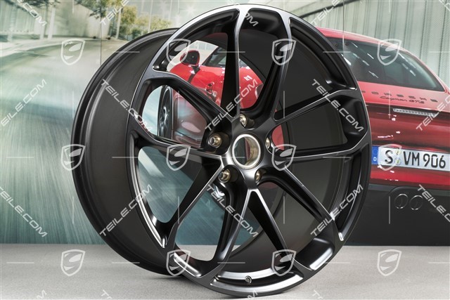 22-inch wheel rim GT, rear, 11,5J x 22 ET52, black satin-matt