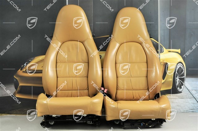 Seats, el adjustable, leather, Savanna, Draped, set (L+R)