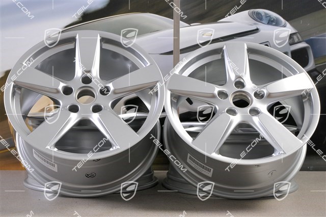 19-inch Cayman S wheel set, 8J x 19 x ET 57 + 9,5J x 19 x ET 45