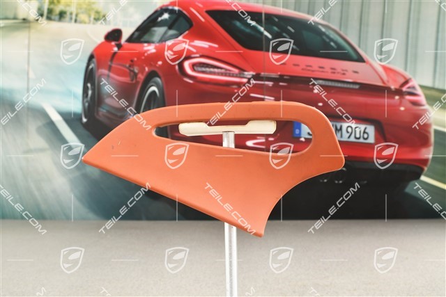 Seat belt cover / trim / rosette, rear, Terracotta, Coupe, L