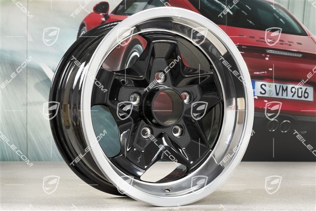 15-inch wheel, SC, 7 J x 15 ET 23,3, black high gloss