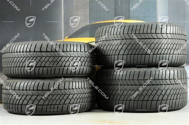 19-inch Carrera winter wheel set, 8,5J x 19 ET54 + 11J x 19 ET69, Continental winter tyres 235/40 R19 + 285/35 R19, with TPMS