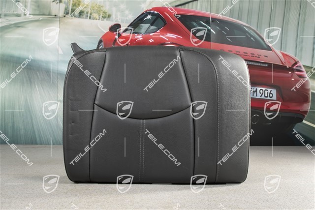 Back seat backrest, Coupe/Targa, Leatherette, Black, R