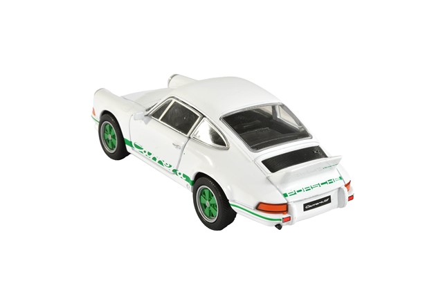 Samochód zabawka pull back Porsche 911 RS 2.7, Welly, biały, 1:38