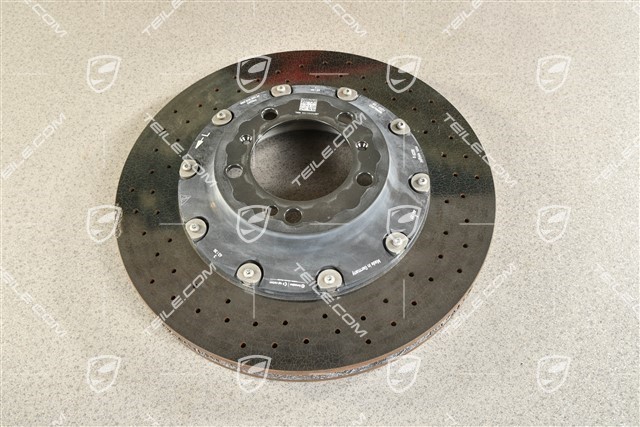 PCCB ceramic brake disc, Turbo, damaged, L