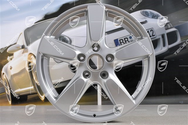 19-inch Cayman S wheel set, 8J x 19 x ET 57 + 9,5J x 19 x ET 45