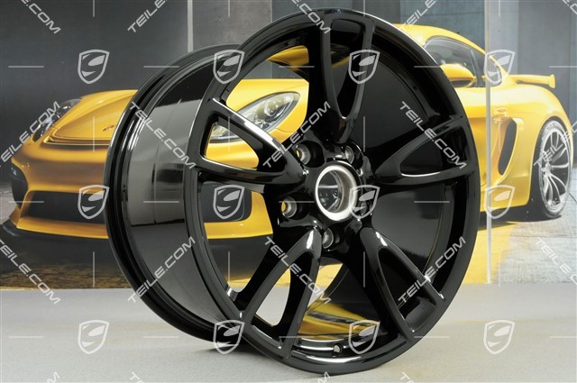 18-inch Carrera IV (Facelift) wheel, 10,5J x 18 ET60, C2/C2S, black high gloss