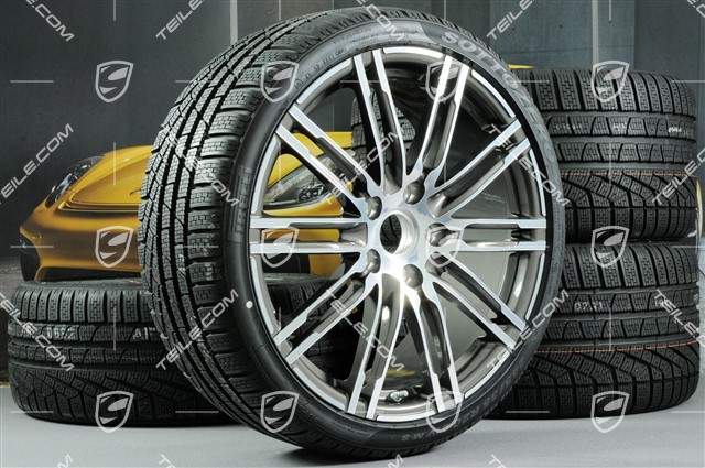 20-inch winter wheels set "Turbo", rims 8,5J x 20 ET51 + 11J x 20 ET56 + Pirelli winter tires 245/35 R20 + 295/30 R20, with TPM
