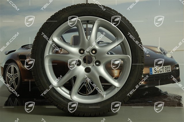 20-inch Cayenne SportDesign winter wheel set, 9J x 20 ET 60 +tyres 275/40 R20Y, without TPMS