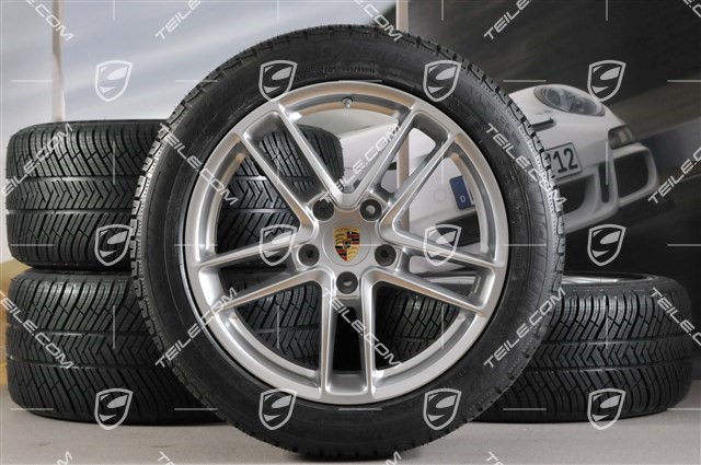 19-inch TURBO II winter wheel set, wheels 9J x 19 ET 60 + 10J x 19 ET61 + tyres Michelin Pilot Alpine 3, 255/45 R19+285/40 R19, without TPM