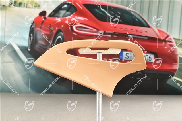 Seat belt cover / trim / rosette, rear, sand beige, Coupe, L