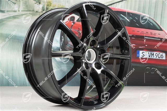 20-inch wheel rim, Cayenne Design, 9J x 20 ET50, black high gloss