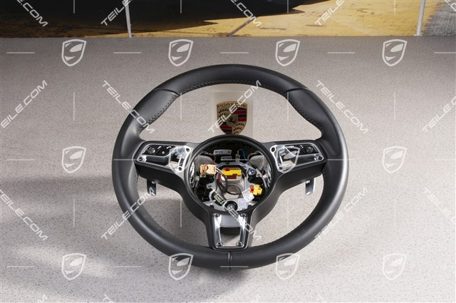 Sports Steering wheel GT leather, multifunction, heated, black leather