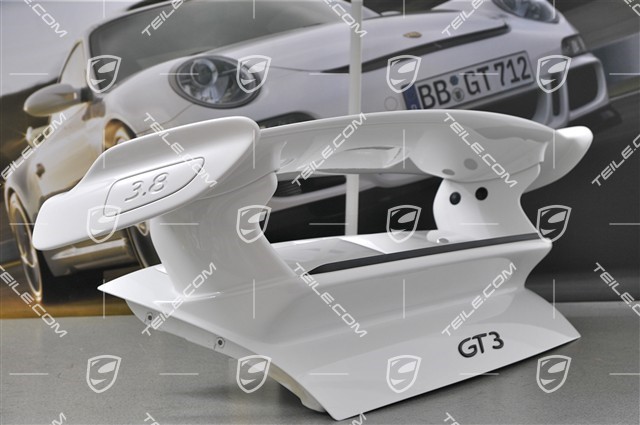 GT3 Facelift 2009- Rear spoiler, complete (engine lid + rear spoiler + 2 air scoops + lip spoiler + 2 intake grilles)