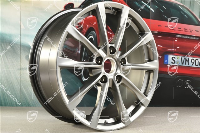 19-inch wheel rim Boxster S, 8J x 19 ET57, Platinum satin mat