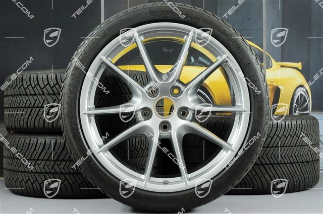 20-inch Carrera S (III) winter wheel set, 8,5J x 20 ET51 + 11J x 20 ET70, Michelin winter tyres 245/35 ZR20 + 295/30 ZR20, TPMS