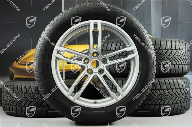 19-inch "Macan Turbo" winter wheels set, rims 8J x 19 ET21 + 9J x 19 ET21 + Dunlop winter tyres 235/55 R19 + 255/50 R19, with TPMS