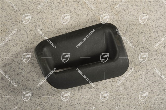 Coupe / Targa, Rear seat belt cover / trim / rosette, Black, L