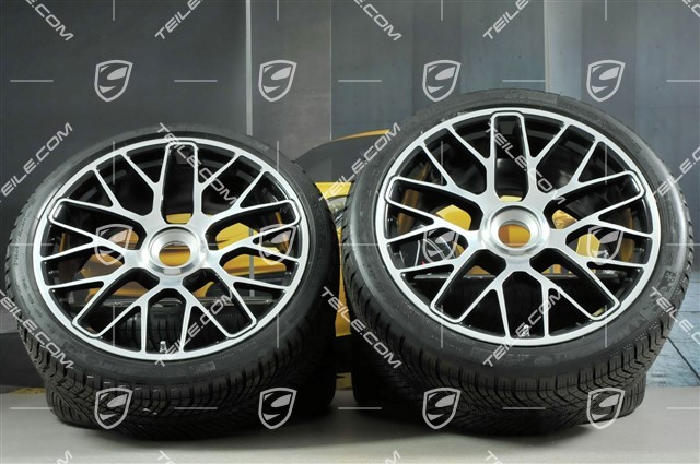 GT3 20" winter wheels "Turbo S", central locking, rims 9J x 20 ET51 + 11J x 20 ET59 + NEW Michelin winter tyres 245/35 R20+295/30 R20, TPMS.