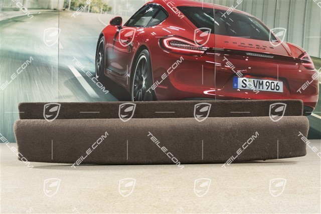 Lining, rear wall, coupé, Carpet, Espresso