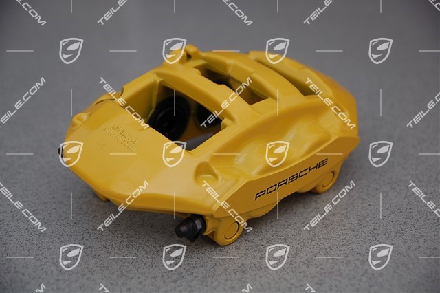 PCCB fixed calliper for ceramic brake disc, yellow, Turbo, R
